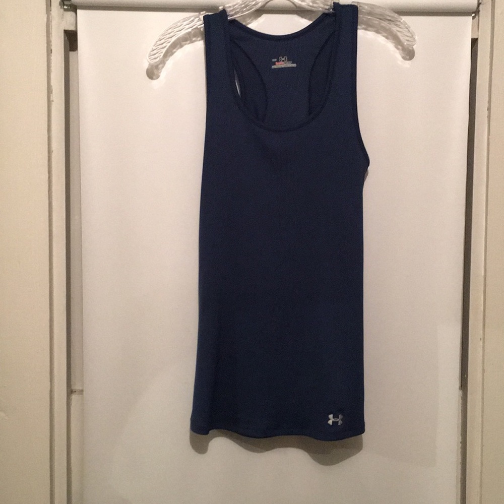 Navy Under Armour Heat Gear Athletic Tank new